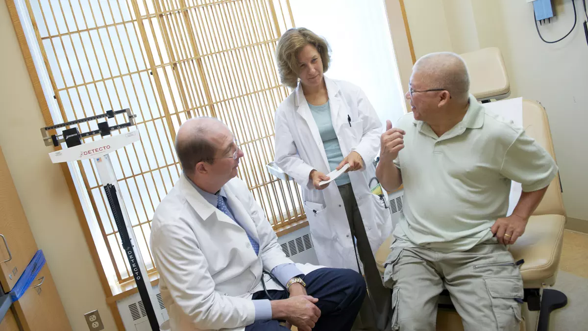 Patient care at the Sidney Kimmel Center