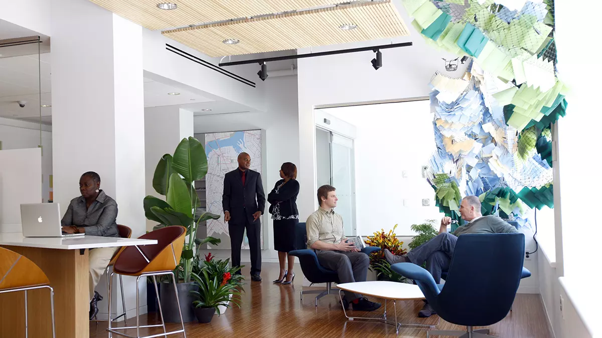 Waiting area at MSK Brooklyn Infusion Center