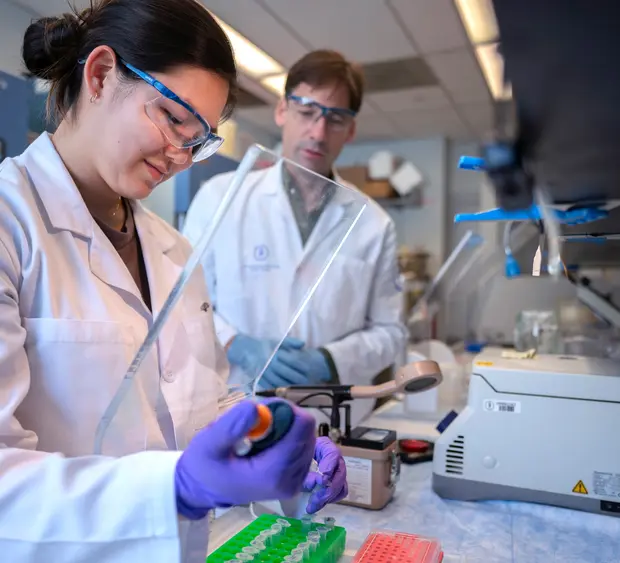 Emerging researchers learning laboratory techniques to advance the future of cancer care.